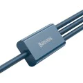 Кабел за данни USB към Type-C, Micro-USB, Lightning, Fast Charging 3.5A, 1.5m - Baseus Superior Series (CAMLTYS-03) - син
