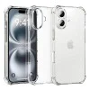 Калъф за iPhone 16 - Удароустойчив прозрачен силикон - прозрачен