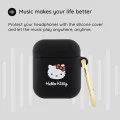 Калъф за Apple AirPods 1 / AirPods 2 - Hello Kitty Silicone 3D Kitty Head (HKA23DKHSH) - Бял