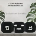 Калъф за Apple AirPods 4 - Karl Lagerfeld Silicone Karl Head 3D (KLA4RUNIKK) - Черен