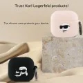 Калъф за Apple AirPods 4 - Karl Lagerfeld Silicone Karl&Chaupette Head 3D (KLA4RUNKCHK) - Черен
