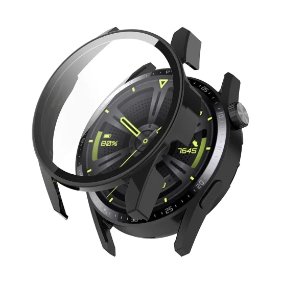 Протектор за Huawei Watch GT 3 (42mm) + Протектор - Defense360 Pro - Черен