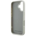 Калъф за iPhone 16 - Karl Lagerfeld - 3D Design (KLHCP16SRBCKCHLE) - Beige Rubber Karl&Choupette