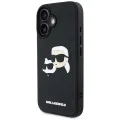 Калъф за iPhone 16 - Karl Lagerfeld - 3D Design (KLHCP16SRBCKCHLK) - Гумен Karl&Choupette