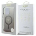 Калъф за iPhone 16 Pro - Guess IML Glitter Glitter Gradient MagSafe (GUHMP16LHGRGRCELW) - Кафяв