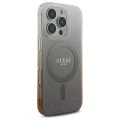 Калъф за iPhone 16 Pro - Guess IML Glitter Glitter Gradient MagSafe (GUHMP16LHGRGRCELW) - Кафяв