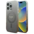 Калъф за iPhone 16 Pro - Guess IML Glitter Glitter Gradient MagSafe (GUHMP16LHGRGRCELW) - Кафяв