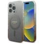 Калъф за iPhone 16 Pro - Guess IML Glitter Glitter Gradient MagSafe (GUHMP16LHGRGRCELW) - Кафяв