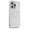 Калъф за iPhone 16 Pro Max - Guess Hardcase IML Heart (GUHCP16XHCHGSPT) - Прозрачен