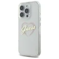 Калъф за iPhone 16 Pro Max - Guess Hardcase IML Heart (GUHCP16XHCHGSPT) - Прозрачен