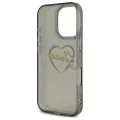 Калъф за iPhone 16 Pro Max - Guess Hardcase IML Heart (GUHCP16XHCHGSPK) - Черен