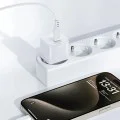 Комплект зарядно устройство за стена A77 – Acefast, с USB-C кабел, зарядно устройство Type-C Mini GaN, PD30W – бяло