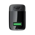 Комплект зарядно за стена A90 – Acefast, с Type-C кабел, USB, 18W, GaN технология – черно