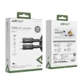 Кабел за данни C4-03 – Acefast, Type-C към Type-C, 100W, 5A, 480Mb/s, Високоскоростно зареждане, 2m – Черен