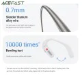 Безжични слушалки FA002 – Acefast, за спорт, Bluetooth V5.3, IP54, 500mAh – бели
