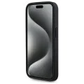 IPhone 15 Pro Case - Karl Lagerfeld Leather MagSafe (KLHMP15LPKHPORPK) - монограм метално лого