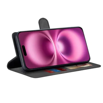 Калъф за iPhone 16 Plus - Дневник - Черен