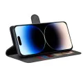 Калъф за iPhone 14 Pro - Дневник - Черен