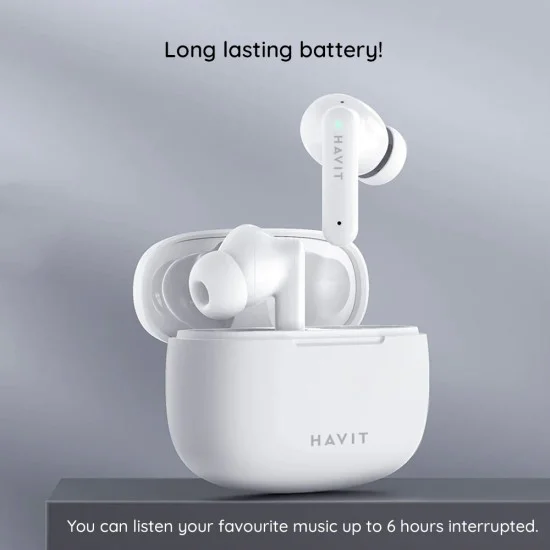 Havit - Безжични слушалки (TW967 Pro) - с микрофон, Bluetooth 5.3, True Wireless Stereo, Type-C, 300mAh - Черни