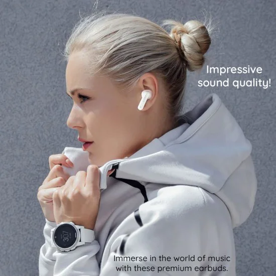 Havit - Безжични слушалки (TW967 Pro) - с микрофон, Bluetooth 5.3, True Wireless Stereo, Type-C, 300mAh - Черни