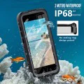 ShellBox - Водоустойчив IP68 калъф - iPhone 16e - черен