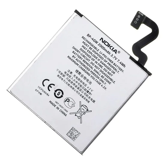 Батерия за Nokia Lumia 920, 2000mAh - OEM BP-4GW (06182) - Бяла