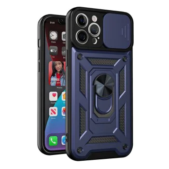 Калъф за iPhone 12 Pro - CamShield Series - син