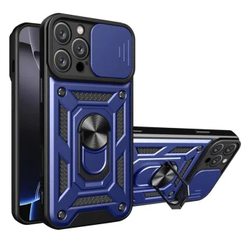 Калъф за iPhone 16 Pro - CamShield Series - син
