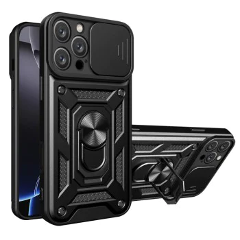 Калъф за iPhone 16 Pro Max - CamShield Series - черен