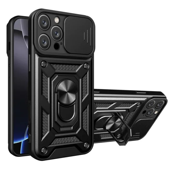 Калъф за iPhone 16 Pro Max - CamShield Series - черен