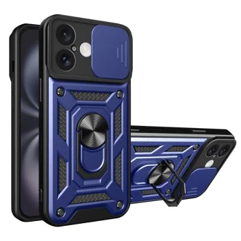 Калъф за iPhone 16 Plus - CamShield Series - син