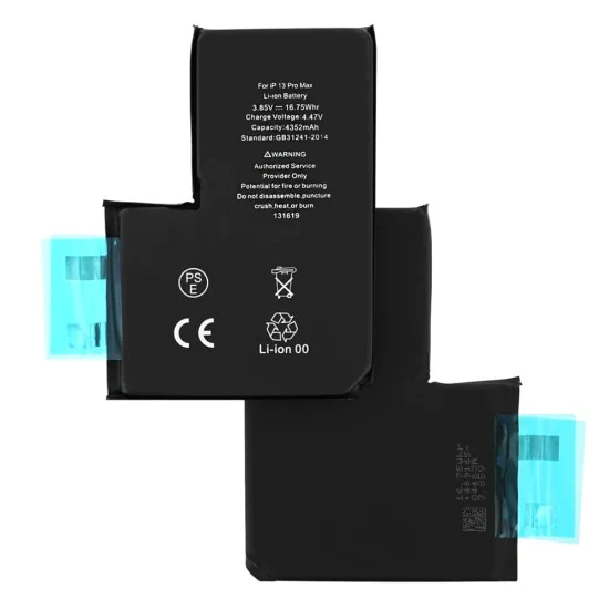 Батерия за iPhone 13 Pro Max, 4352mAh, 4352mAh, без грип - OEM (19319) - Черна
