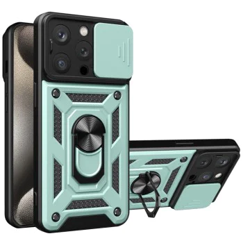 Калъф за iPhone 15 Pro Max - CamShield Series - зелен