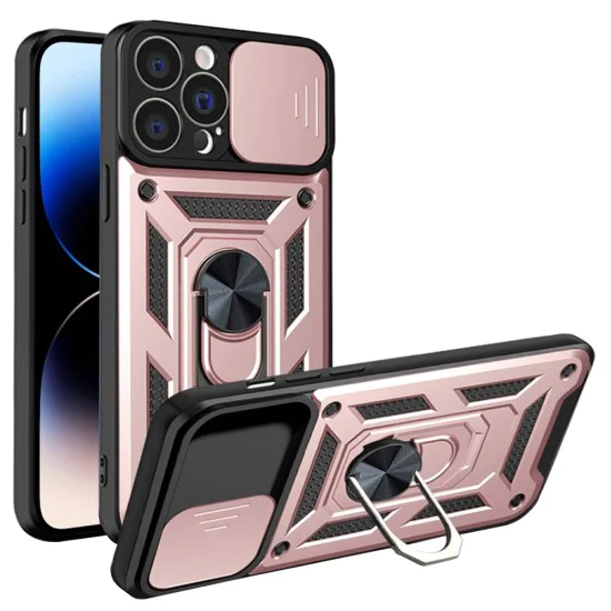 Калъф за iPhone 14 Pro - CamShield Series - Rose Gold