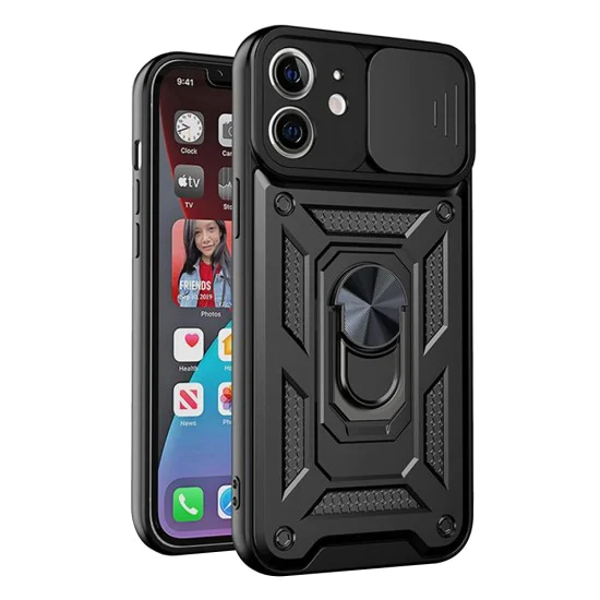 Калъф за iPhone 12 mini - CamShield Series - черен