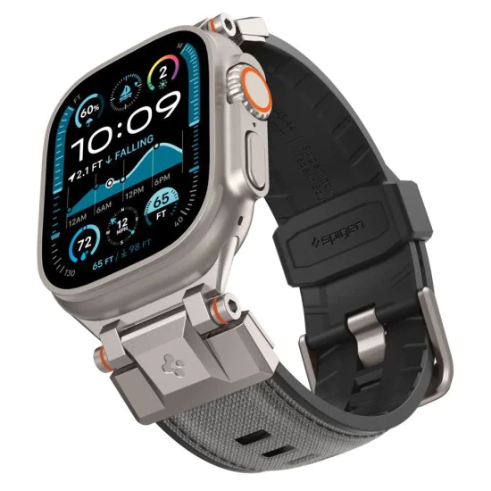 Каишка за часовник Apple Watch (42–49 мм) – Spigen DuraPro Armor – сив