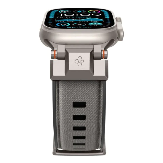 Каишка за часовник Apple Watch (42–49 мм) – Spigen DuraPro Armor – сив