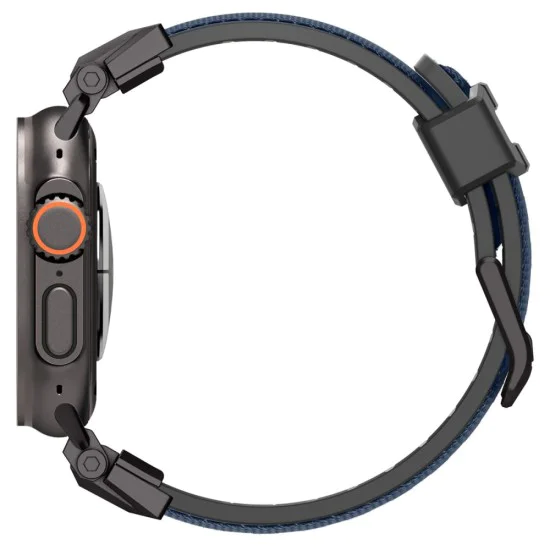 Каишка за часовник Apple Watch (42–49 mm) – Spigen DuraPro Armor – Navy Blue