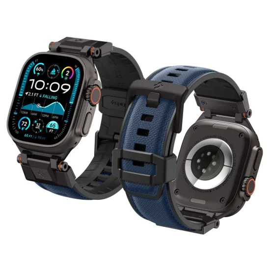 Каишка за часовник Apple Watch (42–49 mm) – Spigen DuraPro Armor – Navy Blue