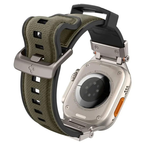 Каишка за часовник Apple Watch (42–49 mm) – Spigen DuraPro Armor – Military Green