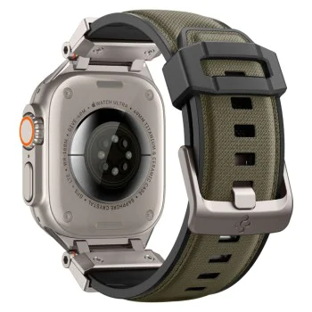 Каишка за часовник Apple Watch (42–49 mm) – Spigen DuraPro Armor – Military Green