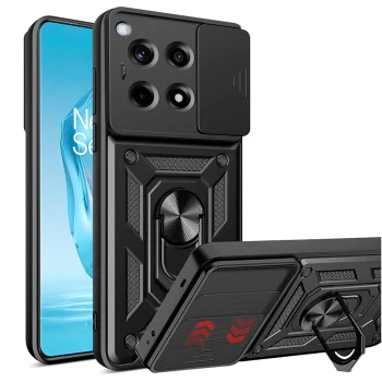 Калъф за OnePlus 12R - CamShield Series - черен