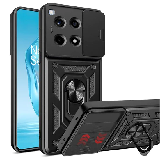 Калъф за OnePlus 12R - CamShield Series - черен