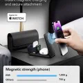 Безжично зарядно устройство 2C569 – ESR Premium Travel Set, с чанта, за iPhone, MFi Apple Watch, AirPods, Qi2 – бяло