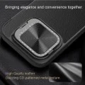Калъф за iPhone 16 - Nillkin Qin Prop Plain Leather Case - черен