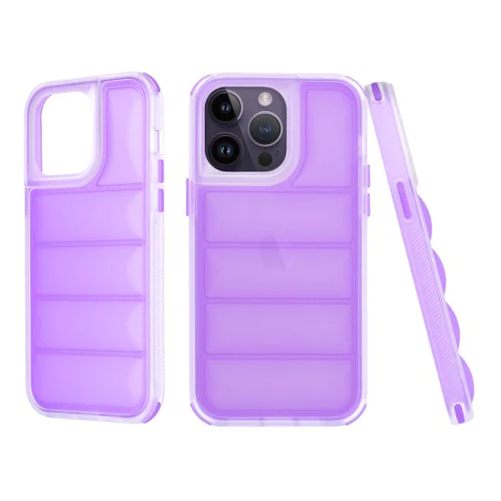 Калъф за iPhone 14 Pro - Wave Shield - Techsuit - Лилав