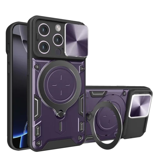 Калъф за iPhone 16 Pro Max - CamGuard Pro - Лилав