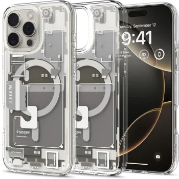 Калъф за iPhone 16 Pro Max - Spigen Ultra Zero One Hybrid Magsafe - Natural Titanium