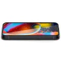 Протектор за iPhone 13 / iPhone 13 Pro / iPhone 14 / iPhone 16e - Spigen - Glas.tR Slim - Черен