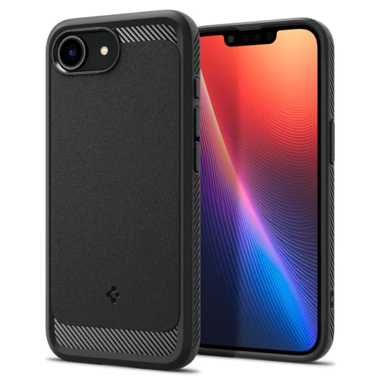 Spigen - Rugged Armor MagSafe - iPhone 16e - матово черно